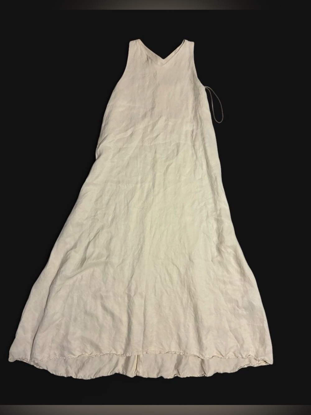Classic Cream V-Neck Dress